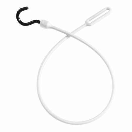 THE BETTER BUNGEE 30'' White Polyurethane Cord with Loop End and Nylon Hook End BBC30NW 387BBC30NW